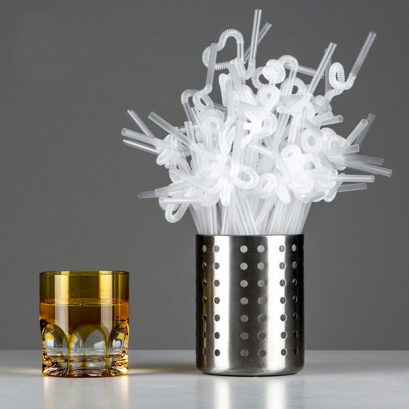 100pcs/pack Transparent Drinking Kunstst of Straws Bar Party Wedding Kitchen pajitas plastique Beverage Clear Straws