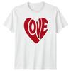 Love Heart Graphic Unisexs TShirt Unisexs Tee Valentines Day Unisex Top