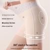 7A Antibacterial High-Waisted Tummy Control Hip-Lifting Shaping Pants, Gray-Blue, Base Layer Safety Yoga Pants