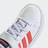 Adidas Grand Court EL Boys and Sizes Size Kids' 2.0 Sneakers, Girls, 17-25.5cm, Unisex, LKK27, Footwear, White/Bright Red/Core Black, 21.5cm (IG4840)