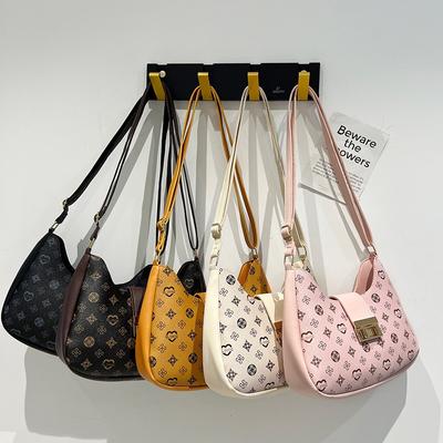 Borsa a pisello Borsa da donna Borsa a spalla da donna vintage Borsa da ascella con stampa da donna