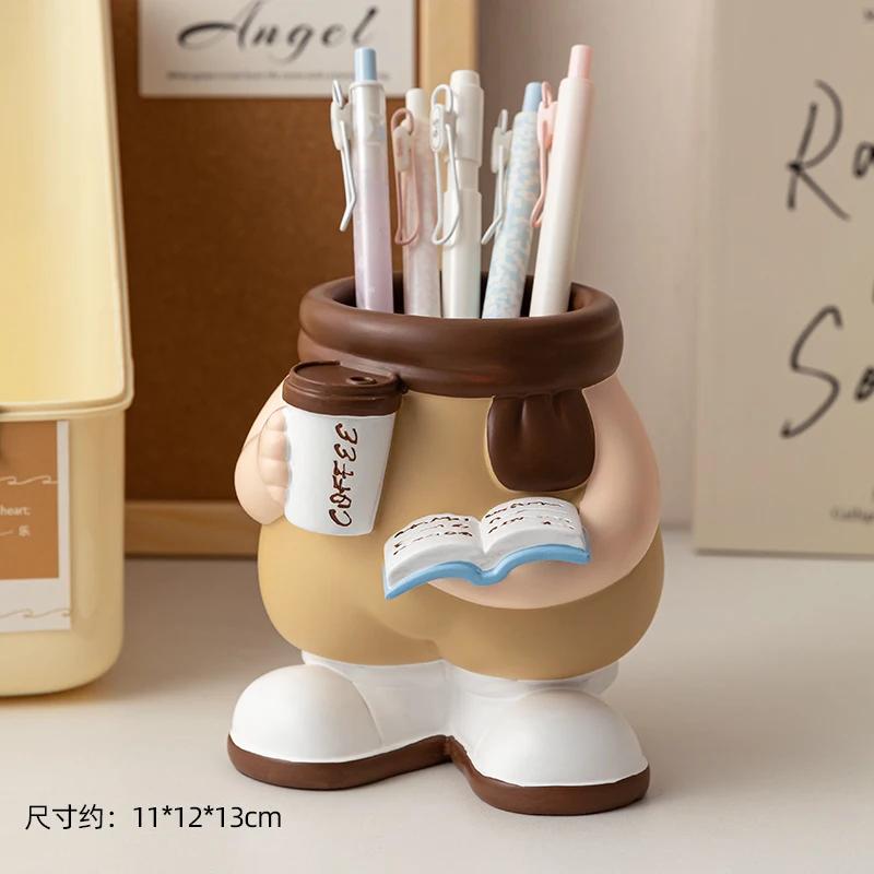 Cartoon-Stifthalter, Schreibtisch-Dekoration, Aufbewahrungs-Dekoration, praktische Schulgeschenke für Jungen, Mädchen, Lehrer und Schüler