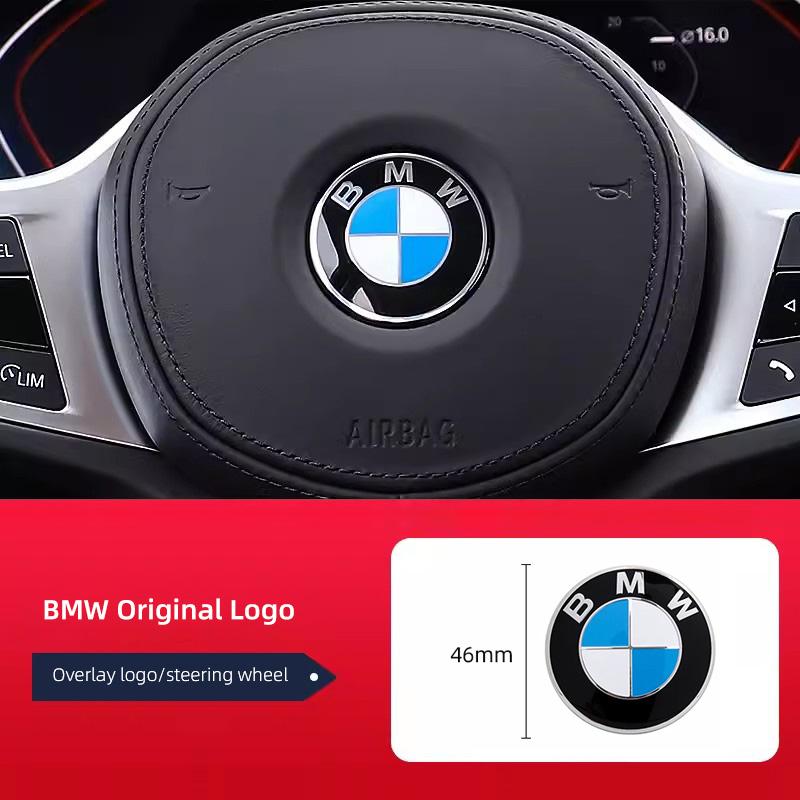 2026 Hot 1PC Car Steering Wheel Logo Emblem Aluminum Sticker For BMW M3 M4 M5 G42 G30 G20 E39 E36 E87 E53 F44 F07 F34 G15 G16 G23 G22 F30 Jdsg40