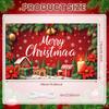 Photo Prop Cozy Design Santa Claus Banner Festive Decor Colorful Lights Christmas Banner For Home Decoration Event Decor Indoor