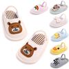 Newborn Baby Spring Autumn Cartoon Cute Baby Cotton Slippers Winter Breathable Warm Corduroy Indoor Boy Girl Slippers Flip Flops