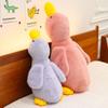 Cartoon Pink Puffed White Duck Plush Toy With Soft Pp Cotton For Kids Bedroom Decor