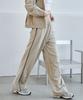 MALOUPE 2170 Velvet Elastic Waist Pants (Beige)
