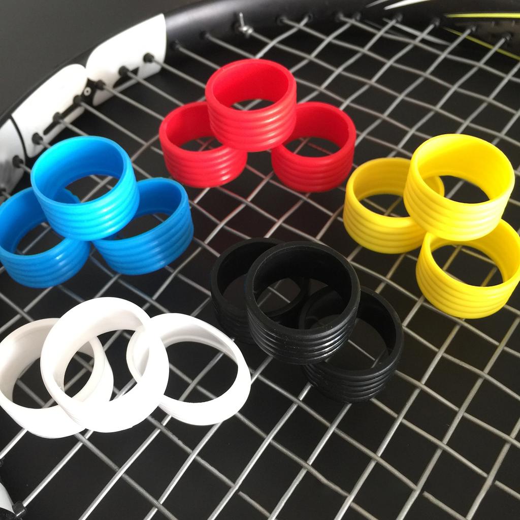 4Pcs Tennis Racket Grip Rings Racket Fixed Rings Grip Tape for Tennis Racket Handle Tacky Tennis Racket Grip Bands Set