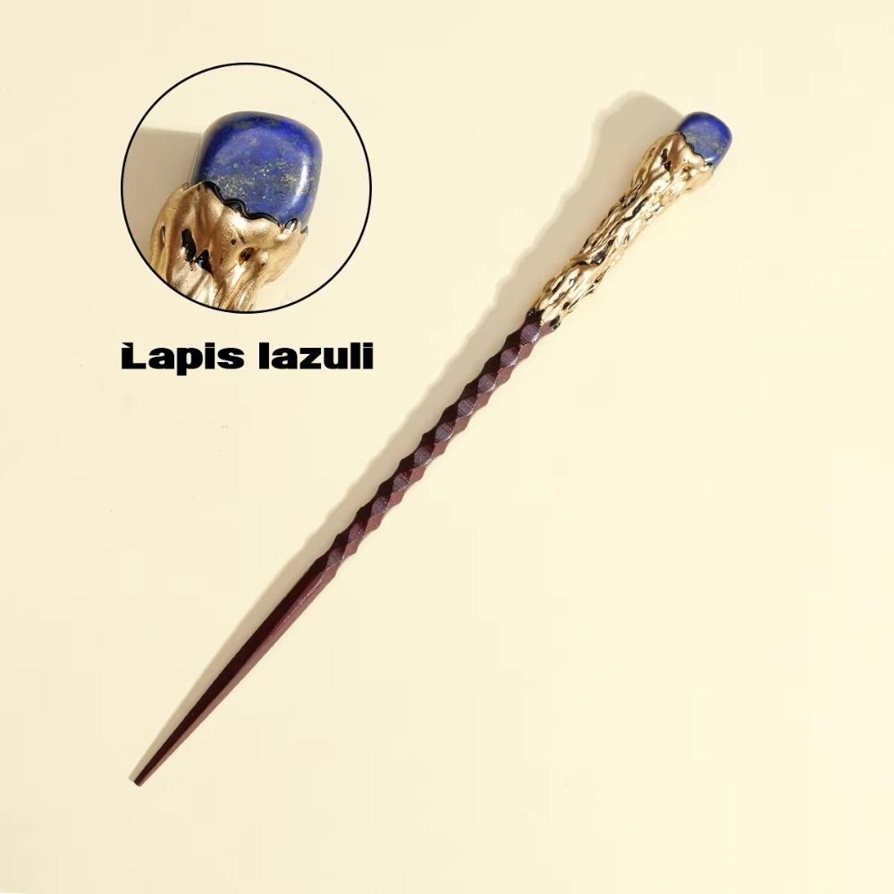 Wooden Handle Crystal Magic Wand Crystal Ball Magic Scepter Creative Fairy Stick Holiday Gift