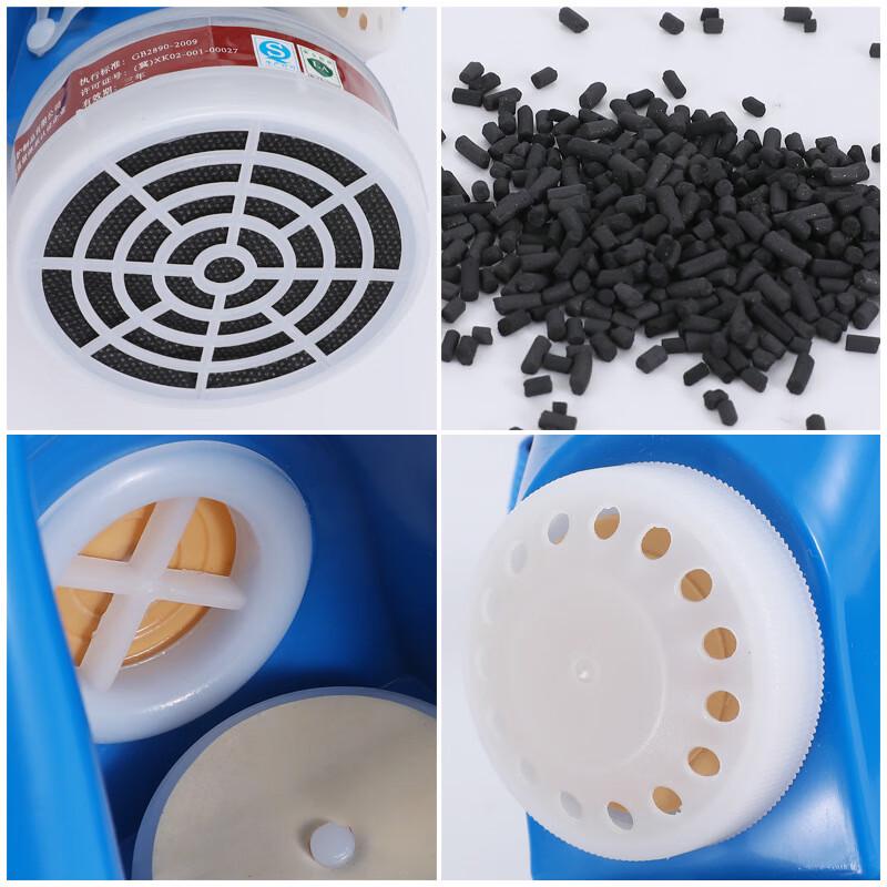 Mengci Huli Dun Double Canister Half-Face Respirator Mask