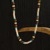 Multi Color Small Wood Beads Chains Necklace for Men Trendy Beaded Collar on Neck Accessories Short Choker 2026 Fashion Jewelry