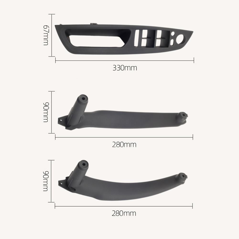 Set de 4 bucăți/set de mânere de înaltă calitate pentru mâna stângă a ușii șoferului Kit de mânere pentru interiorul auto pentru BMW X5 X6 E70 E71