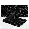 Abstract Topography Line Art Large XXL Mouse Pad Non-Slip Rubber Gaming Keyboard Deskmat Overlocked Game Table Accessories