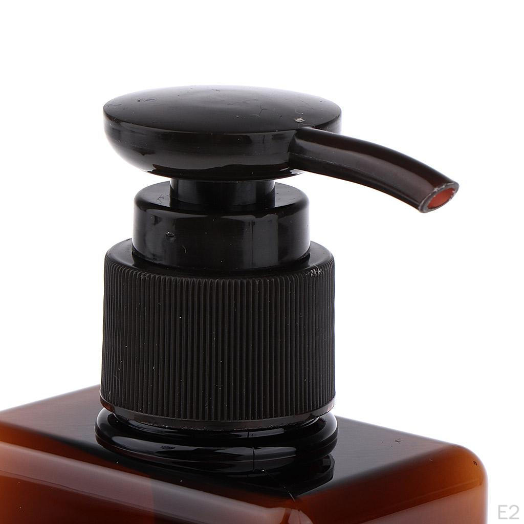 150 Ml Empty Plastic Pump Bottles - 4 Pack ( Amber )- for Oils, S, Soaps, S and