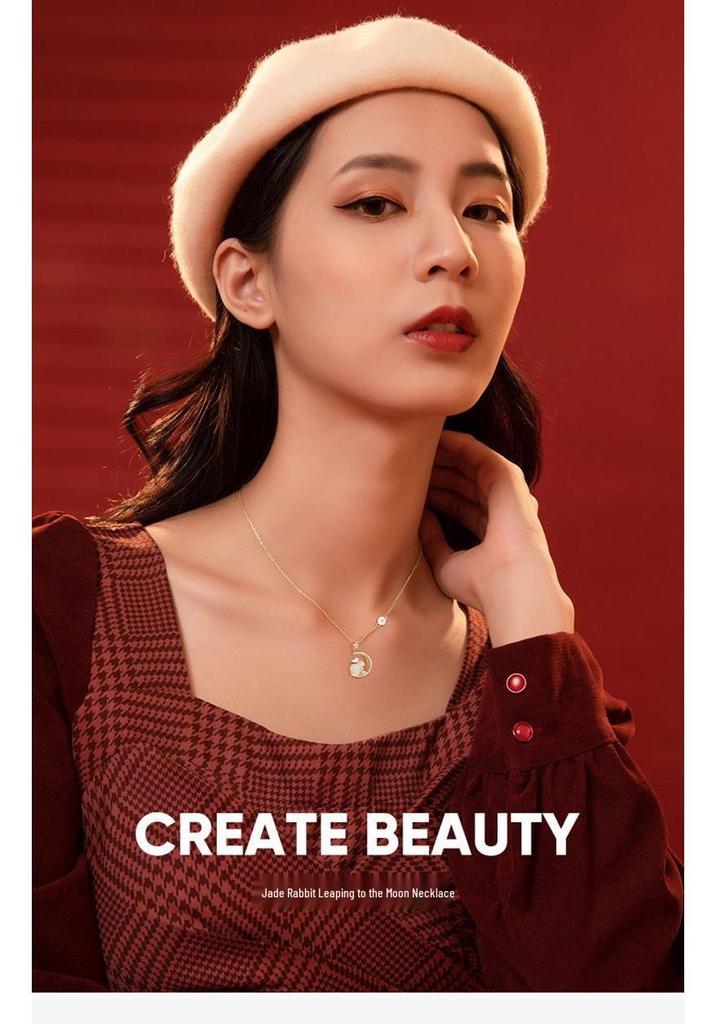 Yu Yu Jade Rabbit Necklace - Women's Light Luxury Niche Design Pendant, Clavicle Chain, Perfect Best Friend Birthday Gift
