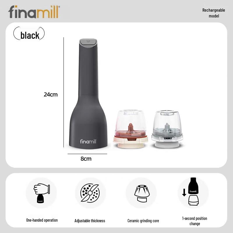 FINAMILL Rechargeable Automatic Spice Grinder