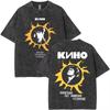 T-shirts Graphiques Viktor Tsoi Une Étoile Nommée Soleil Lavés Vintage Hommes Femmes Décontractés Surdimensionnés Streetwear T-shirts Rock Russes