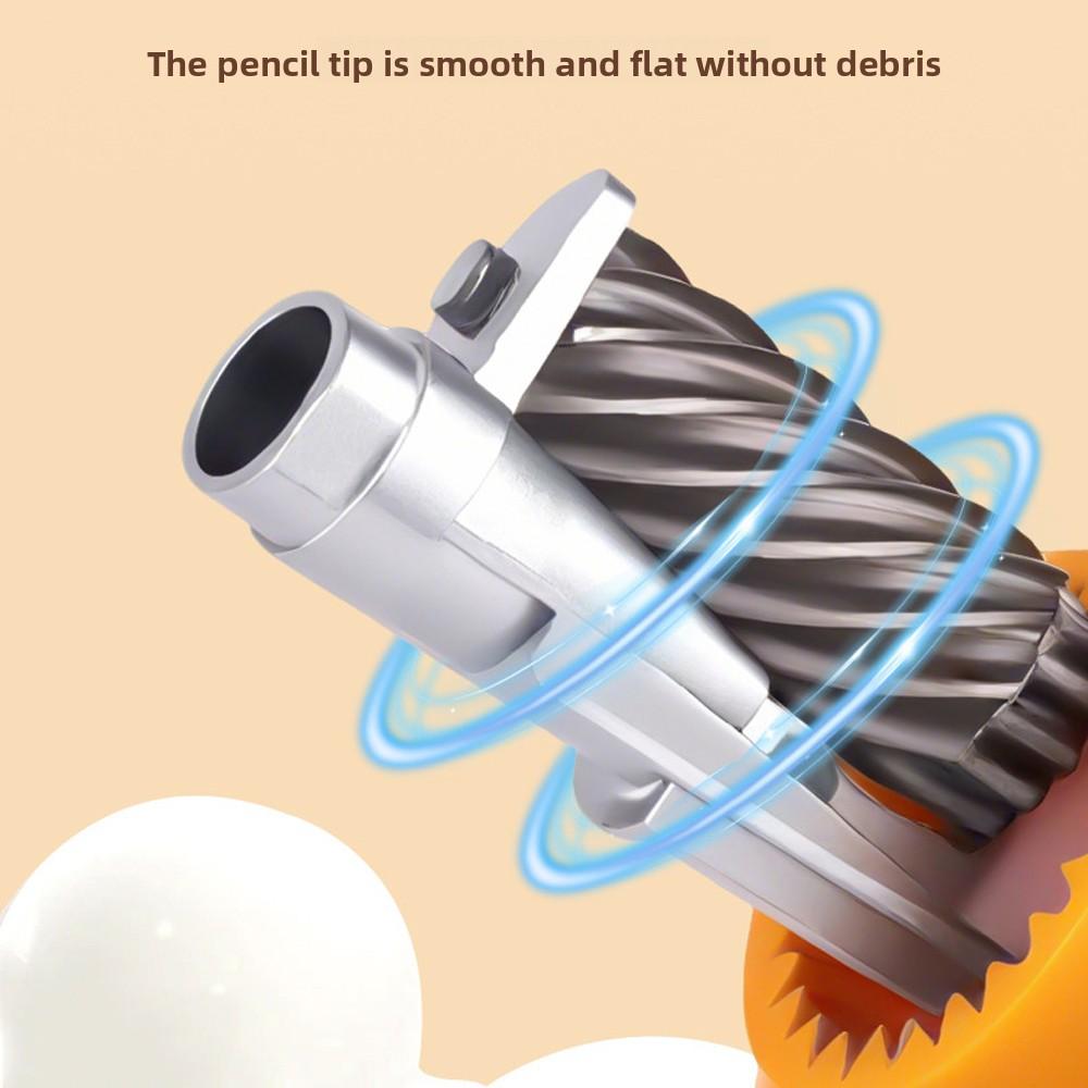 Hand-cranked Cartoon Pencil Cutter Single Hole Pencil Cutter Tool  Students