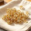 100 Stuks Dreadlock Haaraccessoires, Open Ontwerp Metalen Holle Twist Haarringen, Lichtgewicht Vlechten Haar Manchetten, Niet-doorboorde Oor Manchetten