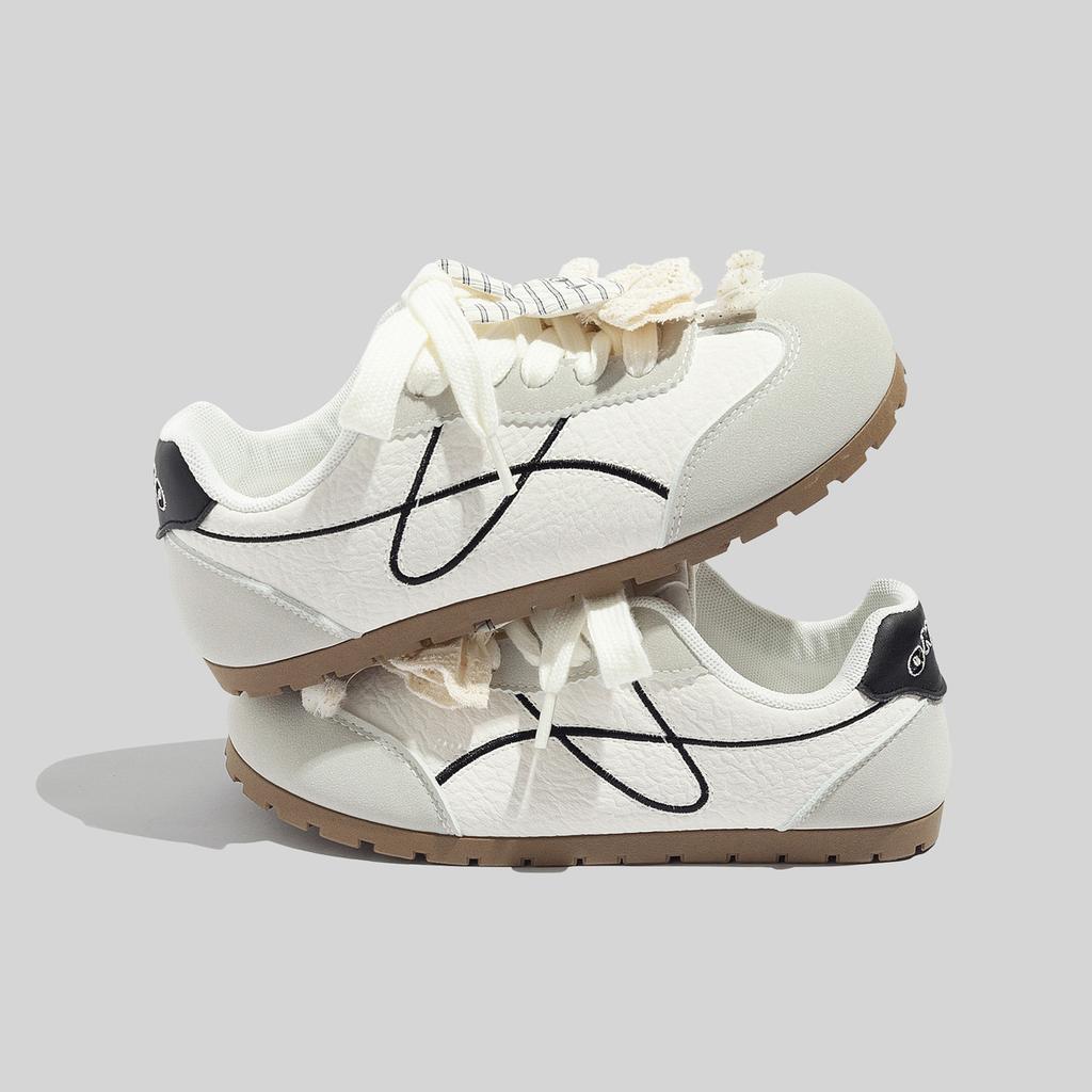 Spring new Forrest Gump shoes ugly cute niche German training shoes milk fufu light casual board shoes