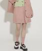 Eoboneoseu Four Suede Studded Mini Skirt [Pink]