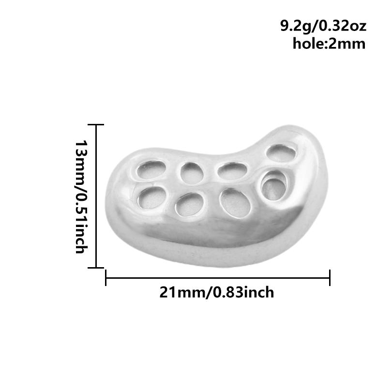 High Quality Irregular 304 Stainless Steel Beads For Jewelry Making Supplies No Fade Waterproof Moon Heart Star Bead Accessories