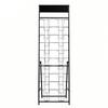 Brochure Display Rack, 20 Pockets Magazine Literature Display Stand, Portable Floor Standing Magazine Rack, Metal Newspaper Catalog Holders for Shop,