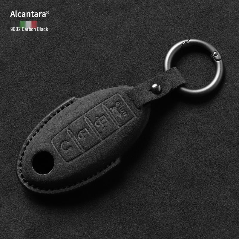 Nissan Key Cover: Full Wrap Suede Shell for Qashqai, Teana, X-Trail, Tiida, Loulan, Tuoda.