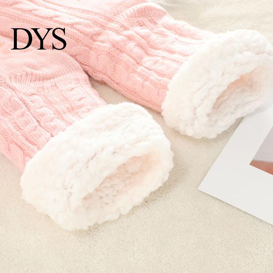 Thermal Slipper Socks 1 Pair Non-Slip Ultra-Thick Cashmere Home Sleeping Indoor Winter Footwear for Women And Elderly Slip-proof