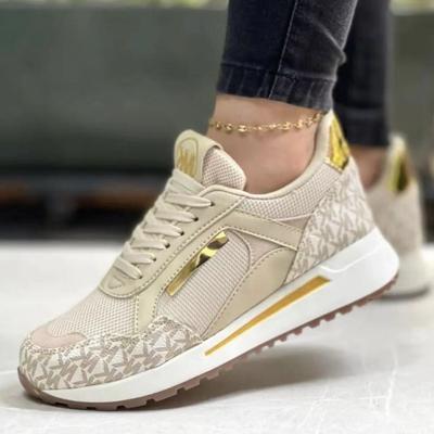 New Style Women Wedges Sneakers Lace - Up Breathable Sports Shoes Casual Platform Female Footwear Ladies Vulcanized Shoes