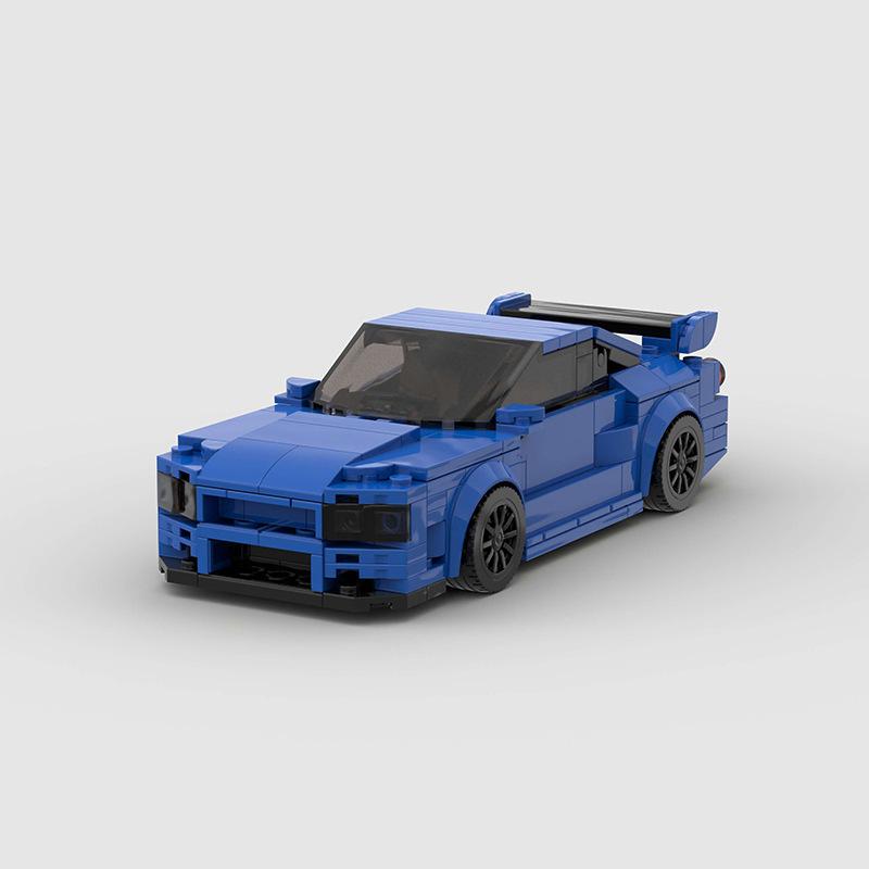 High-Quality Moc Urban area High-Quality Speed High-Quality Racing High-Quality Car High-Quality Sports High-Quality R34 High-Quality Fast 16 7 4.8cm