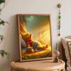 Disney Winnie Pooh Oil Art Painting Kit Home Wall Decor Handmade Gift Relaxing Forest Landscape Sunlight Scene DIY Craft Art Project