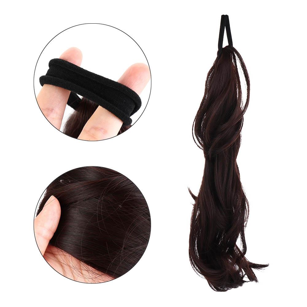 Korean Hair Band Long Wavy Ponytail Elastics Hair Ties Pony Tail Hairpiece  Girls