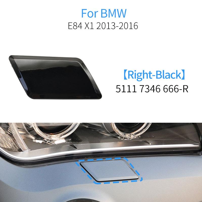 Car Front Bumper Headlight Washer Spray Cover Cap Accessory Replacemente For BMW X1 E84 LCI 2013-2016 51117347666