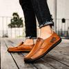 Luxuriöse Herrenschuhe aus Leder, handgefertigte Halbschuhe, Freizeitschuhe für Männer, Mokassins, Werkzeugschuhe, atmungsaktive, dünne Fahr-Sneakers, Größe 48