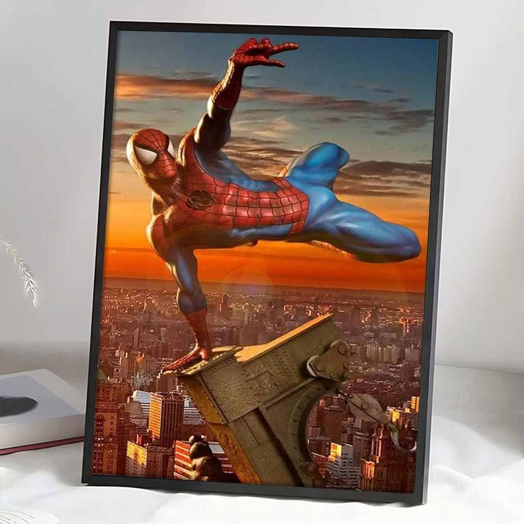 Full Round Diamond Painting Handsome Spider-Man Art Rhinestone Picture Mosaic DIY 5D Cross Stitch Embroidery Home Decoration