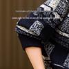 Datang Lady Mother's Plaid Hooded Wool-Texture Jacket