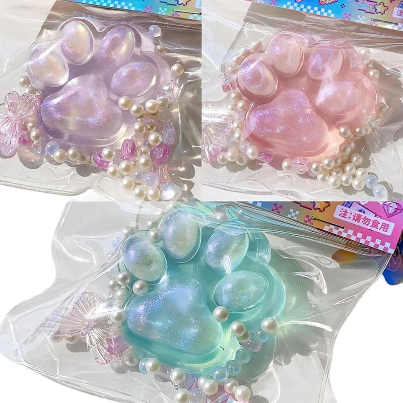 Cat Paw Slow Rebound Stress Reducing Toy Pinch Fidget Toy Squishies Squeeze Toy For Kids Adults Holiday Gifts