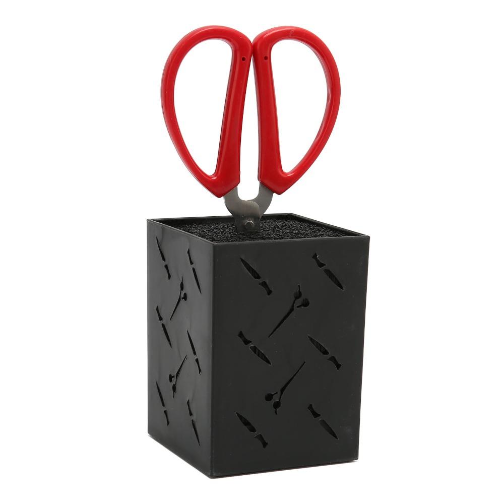 Hollow Design Scissors Storage Box Slip Proof Base Barber Tools Organizer  For Professional Salon