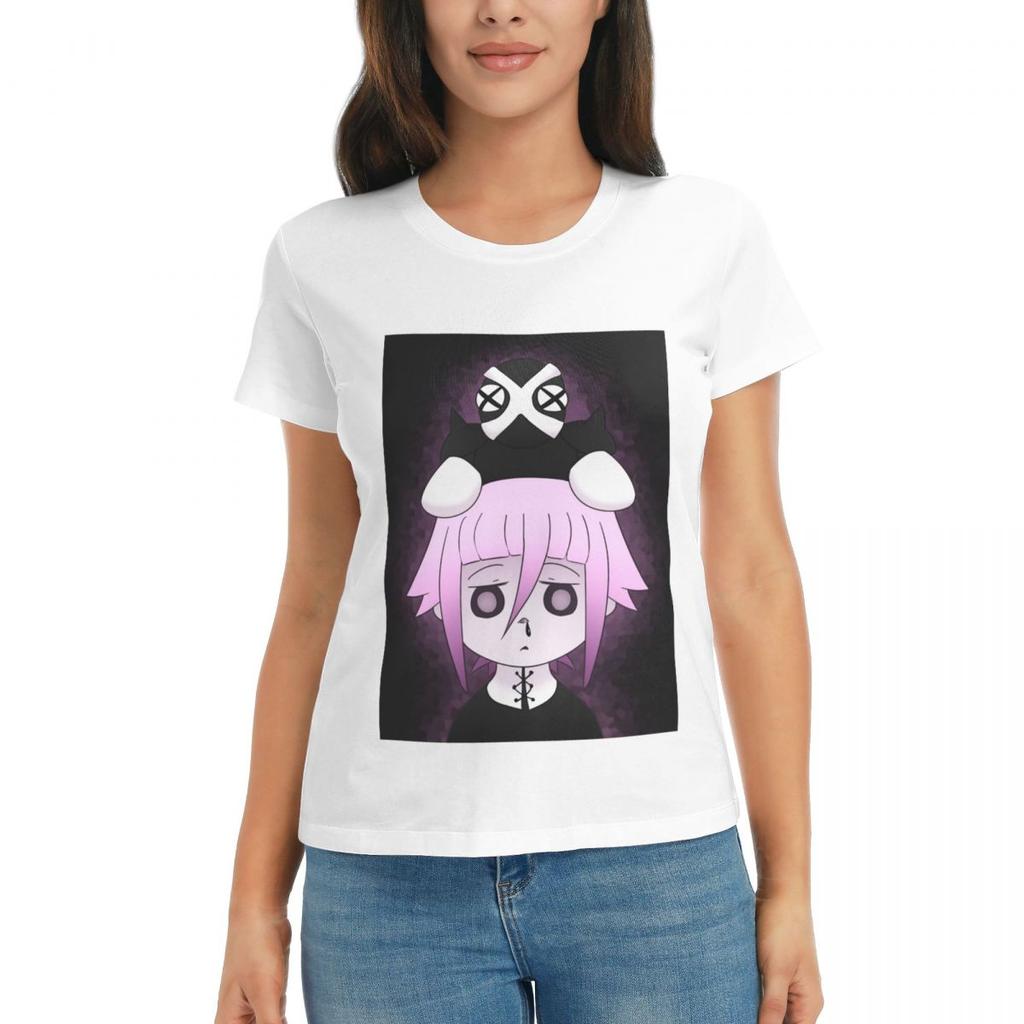 Women TShirt Crona And Ragnarok Soul Eater Summer Short Sleeve Tees ONeck Cotton T Shirts Clothes Tops Streetwear