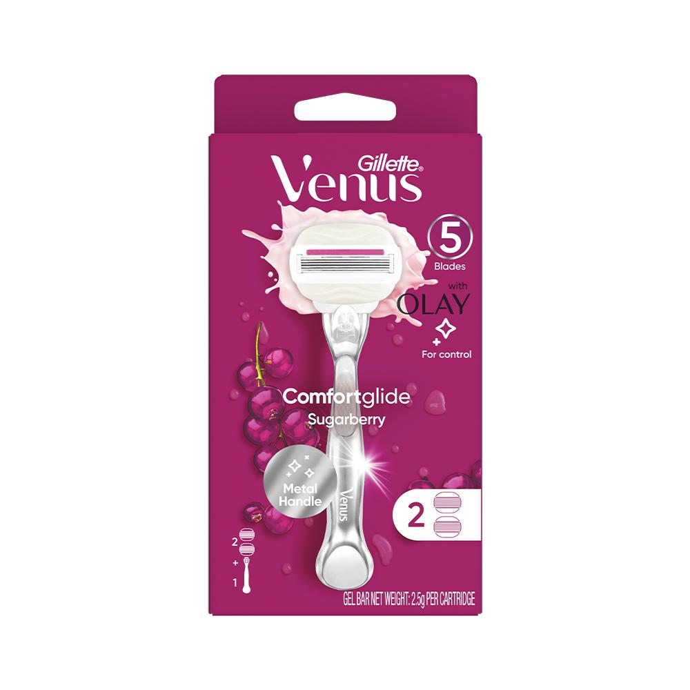 Venus Comfort Glide White Tea Razor (Main Product/Choose 1 of 2 Refills)