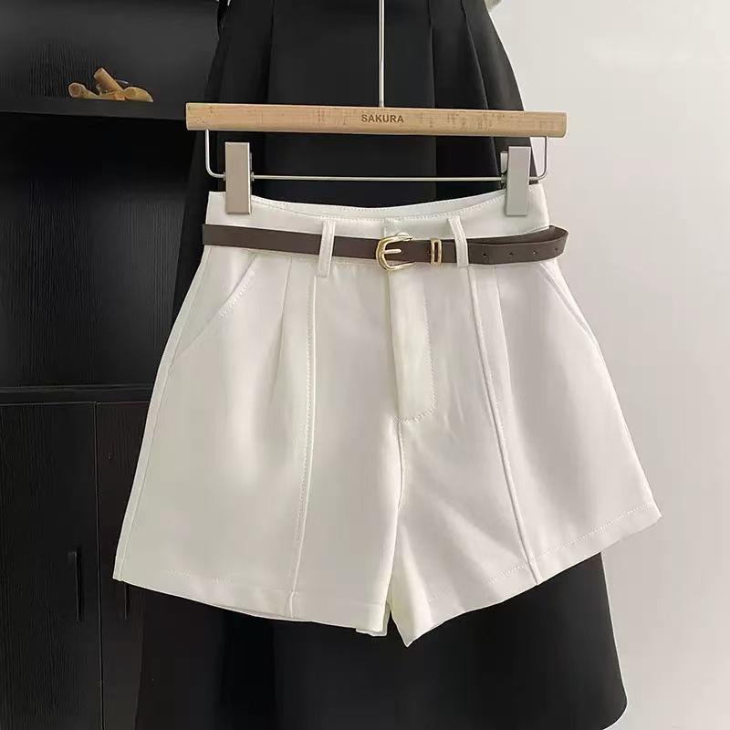 Tencel Cotton High-Waisted A-Line Casual Shorts for Women: Summer, Slimming, Hip-Lifting, and Loose Fit