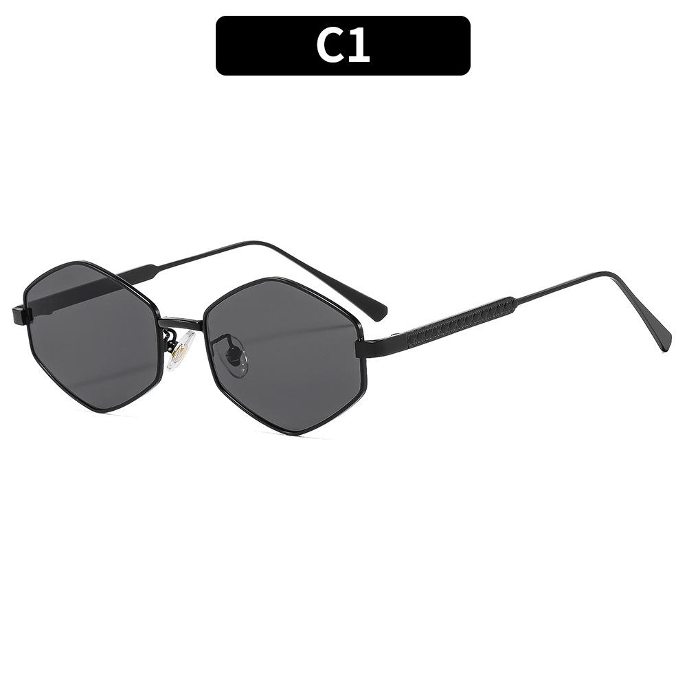 Women s sunglasses - unisex fashion polygonal metal sunglasses