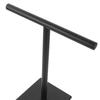 Stainless Steel Hand Towel Holder Stand Vertical T-Shaped Stable Base Bathroom Kitchen Countertop Towel Rack Organizer