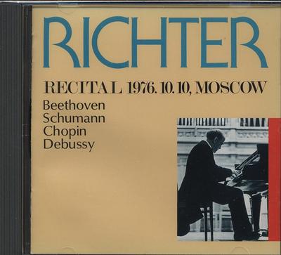 CD RICHTER SVIATOSLAV BEETHOVEN SC  Richter Moscow Recital 1976.10.10.  KICC2273 King Japan Classical Used