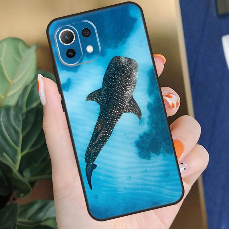 Whale Sharks Fish Case For Xiaomi 15 14 Ultra 13T 14T 15T Pro 17 Pro Max POCO X7 X5 X6 F5 F6 F7 F8 Pro Coque