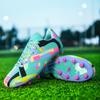 New Men Sport Soccer Shoes Training Boys Football Boots Outdoor Long Spikes Non Slip Cleats Breathable Match Comfortable