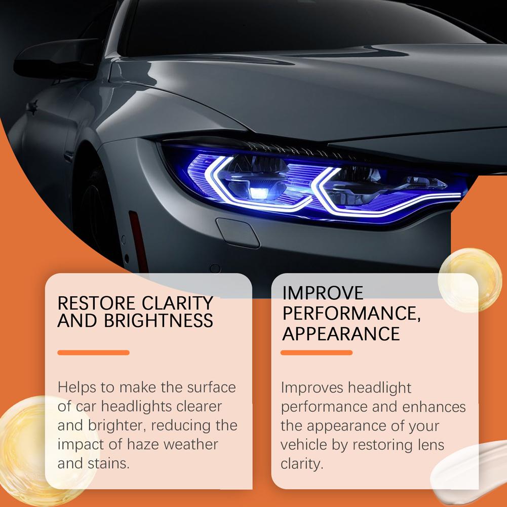 Car Headlight Restoration Polishing Kits Headlamp Repair Cleaning Paste Scratch Remove Refurbish Tool Car Lamp Lens Polish Paste