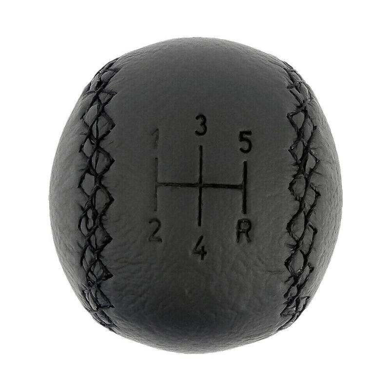 Black Car 5 Speed Leather Gear Stick Shift Knob Replaces 4777074 for Saab 95 9-5 1998-2011 99 00 01 02 03 04 05 06 07 08 09 2010