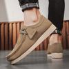 Herren Freizeit Schuhe Herbst Hochwertiges Wildleder Leder Bussiness Schuhe Rutschfest Männlich Britisch Bequem Atmungsaktiv Flache Schuhe 39-44